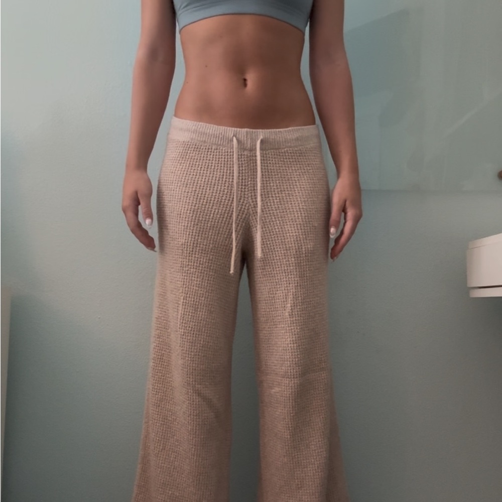 Aerie Tan Straight Leg Pants